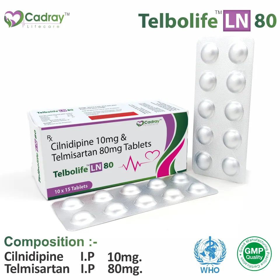 Telmisartan 80 mg + Cilnidipine 10 mg Tablet PCD Franchise